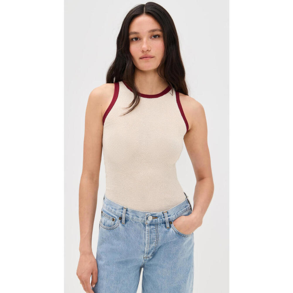 NWT! Peachy Den The Elsie Knit Vest in Vanilla Size Medium